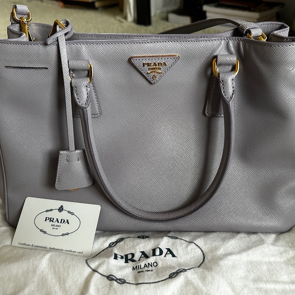 PRADA Galleria Tote in Wisteria EUC - Picture 1 of 14